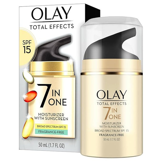 Olay Total Effects SPF 15 Face Moisturizer, Fragrance-Free, 1.7 fl oz - Exotic Pro