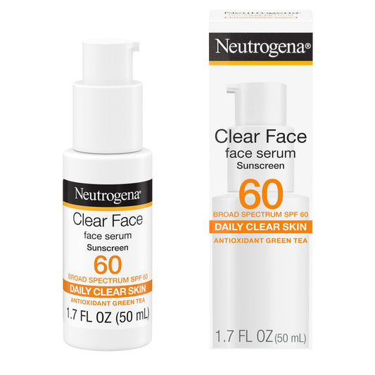 Neutrogena Clear Face SPF 60 Serum Sunscreen with Green Tea – 1.7 fl oz