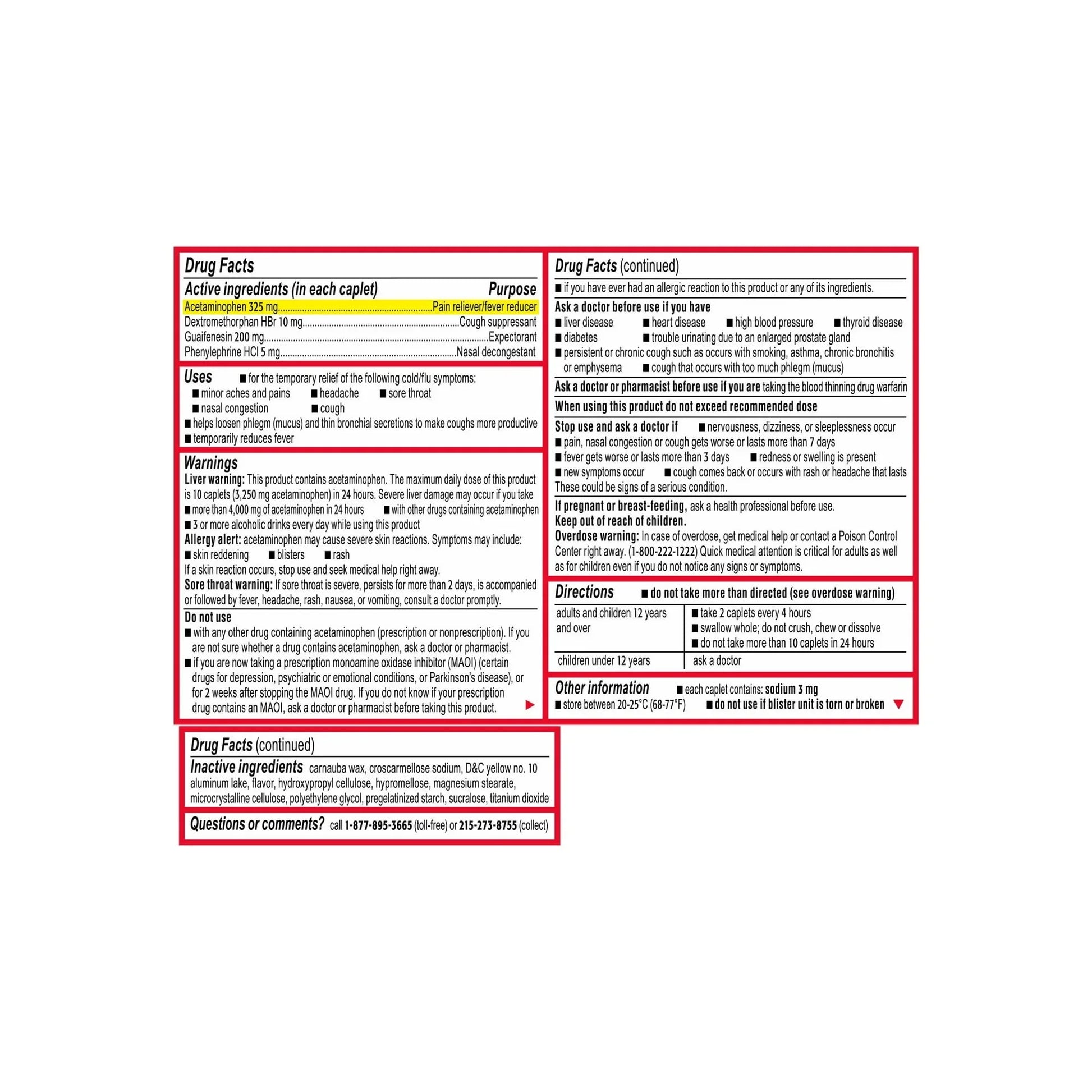 Tylenol Cold + Flu Severe – Multi-Symptom Relief Caplets, 24 Ct - Exotic Pro