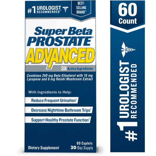 Super Beta Prostate Advanced Caplets for Prostate Support, 60 Count, - Exotic Pro