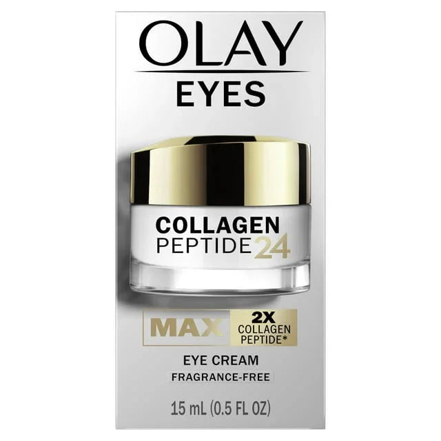 Olay Collagen Peptide 24 MAX Eye Cream, Fragrance-Free, 0.5 oz - Exotic Pro