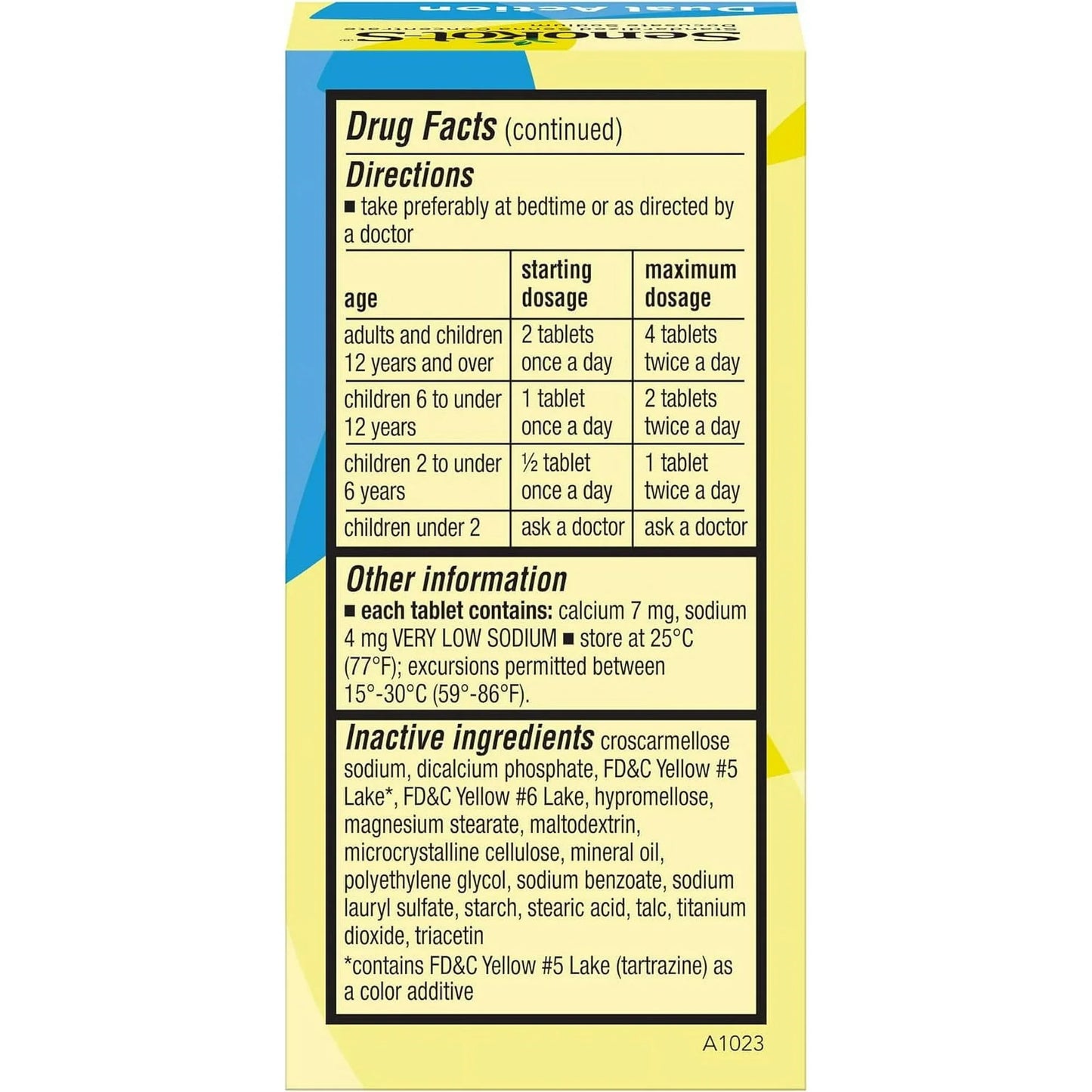 Senokot-S Dual Action Senna + Stool Softener Laxative, 30 Tablets - Exotic Pro