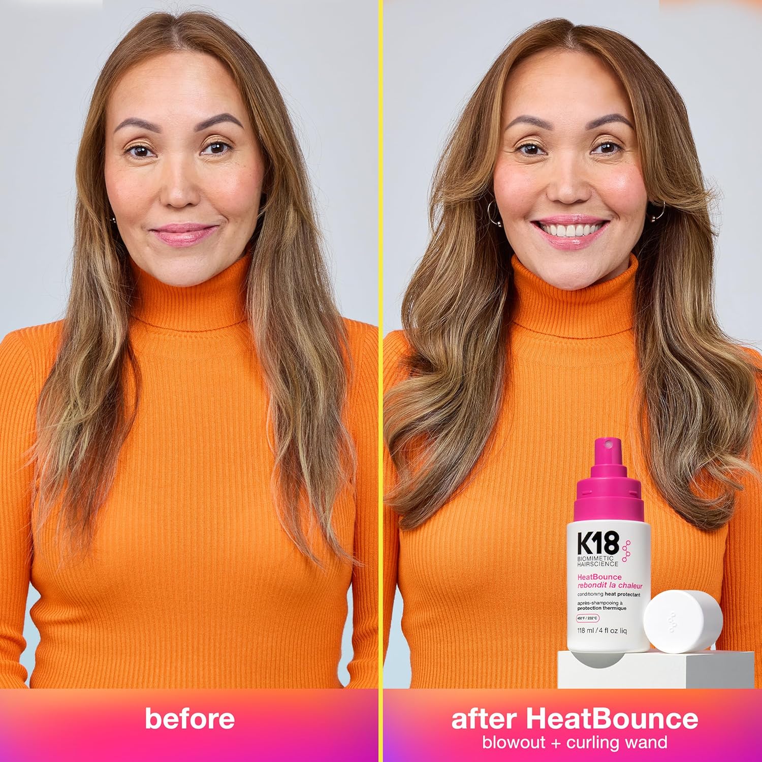 K18 Biomimetic Hairscience HeatBounce Conditioning Heat Protectant – 4 oz