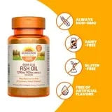 Sundown Odorless Fish Oil, 1290mg, Omega 3 Dietary Supplement, Supports Heart Health, 72 Coated Mini Softgels - Exotic Pro