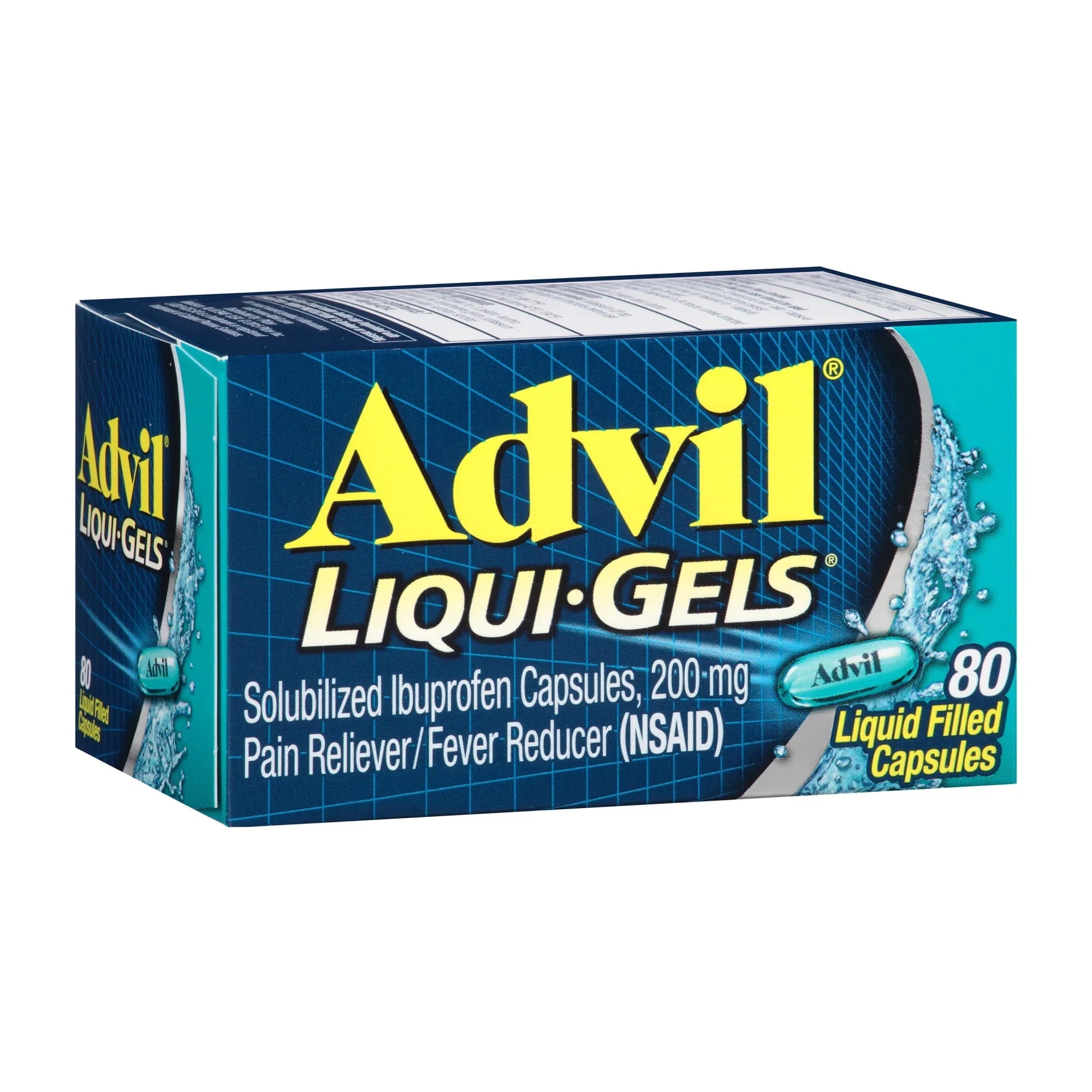 Advil Liqui-Gels 200mg Ibuprofen Pain Reliever & Fever Reducer – 80 Ct - Exotic Pro