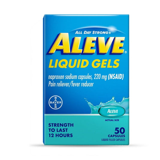 Aleve Liquid Gels Pain Reliever with Naproxen Sodium – 50 Count