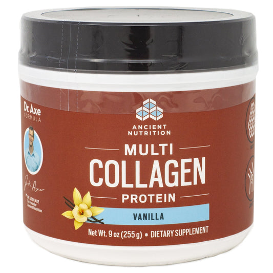 Ancient Nutrition Multi Collagen Protein Powder, Vanilla Flavor – 9 oz