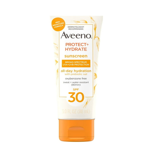 Aveeno Protect + Hydrate Body Sunscreen Lotion SPF 30, 3 fl oz