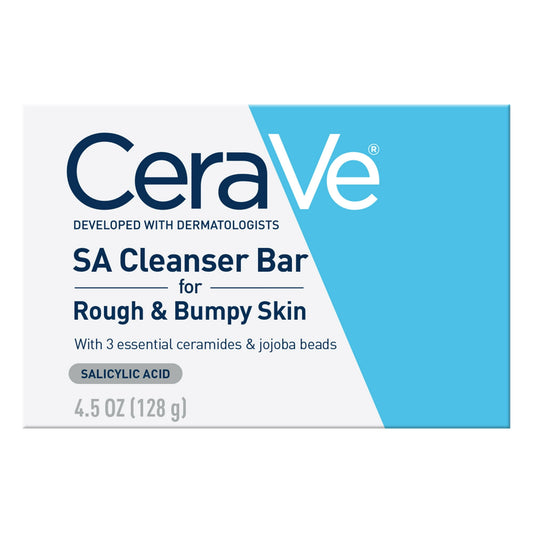 CeraVe SA Cleanser Bar for Rough & Bumpy Skin with Salicylic Acid - 4.5 oz