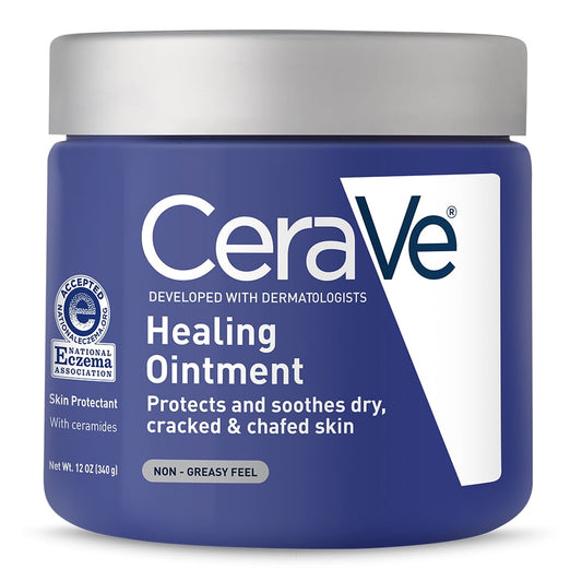 CeraVe Healing Ointment for Dry, Cracked Skin Relief, Face & Body, 12 oz - Exotic Pro