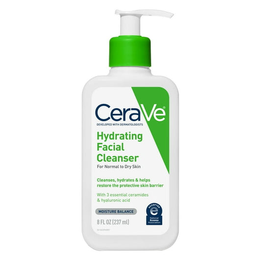 CeraVe Hydrating Facial Cleanser – Daily Face Wash for Dry Skin, 8 fl oz - Exotic Pro