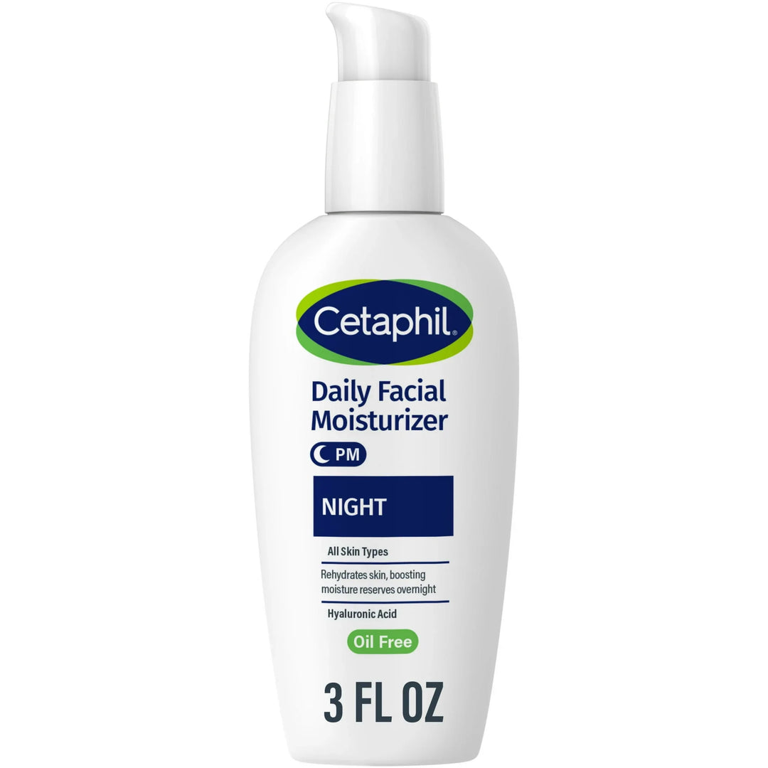 Cetaphil Daily Facial Moisturizer Oil-Free with Hyaluronic Acid, 3 fl oz - For All Skin Types - Exotic Pro