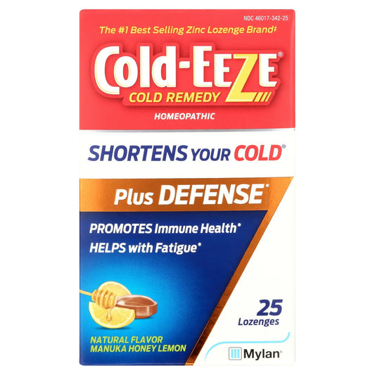 Cold-EEZE Plus Defense Zinc Lozenges – Manuka Honey Flavor, 25 Ct - Exotic Pro