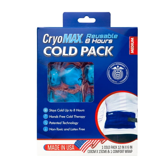 CryoMAX 8-Hour Reusable Cold Pack – Medium Size Cold Therapy Pad