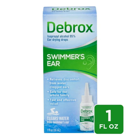 Debrox Swimmer’s Ear Drying Drops for Adults & Kids, 1 fl oz - Exotic Pro