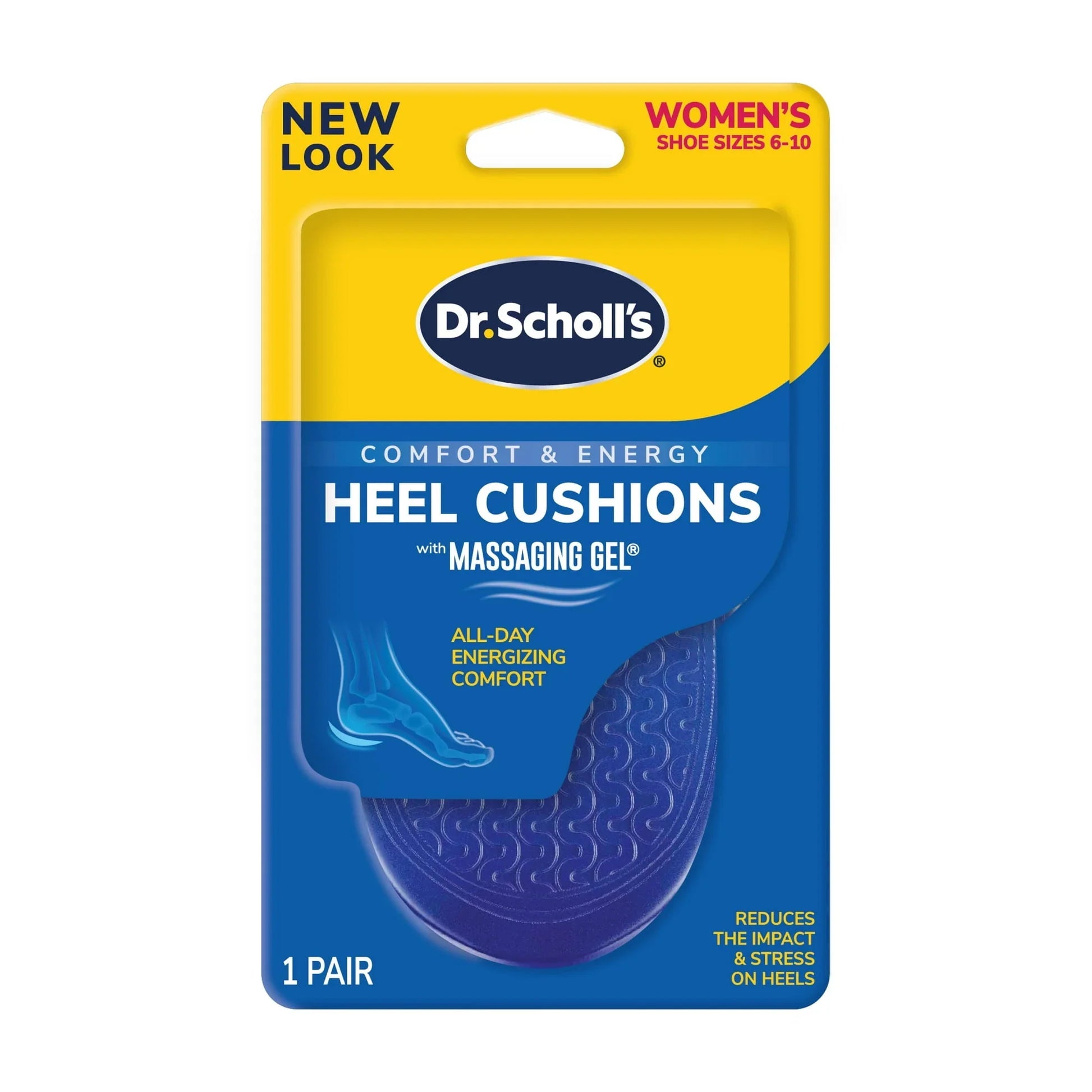 Dr. Scholl's Massaging Gel Heel Cushions for Women 6–10 | Pain Relief Inserts - Exotic Pro