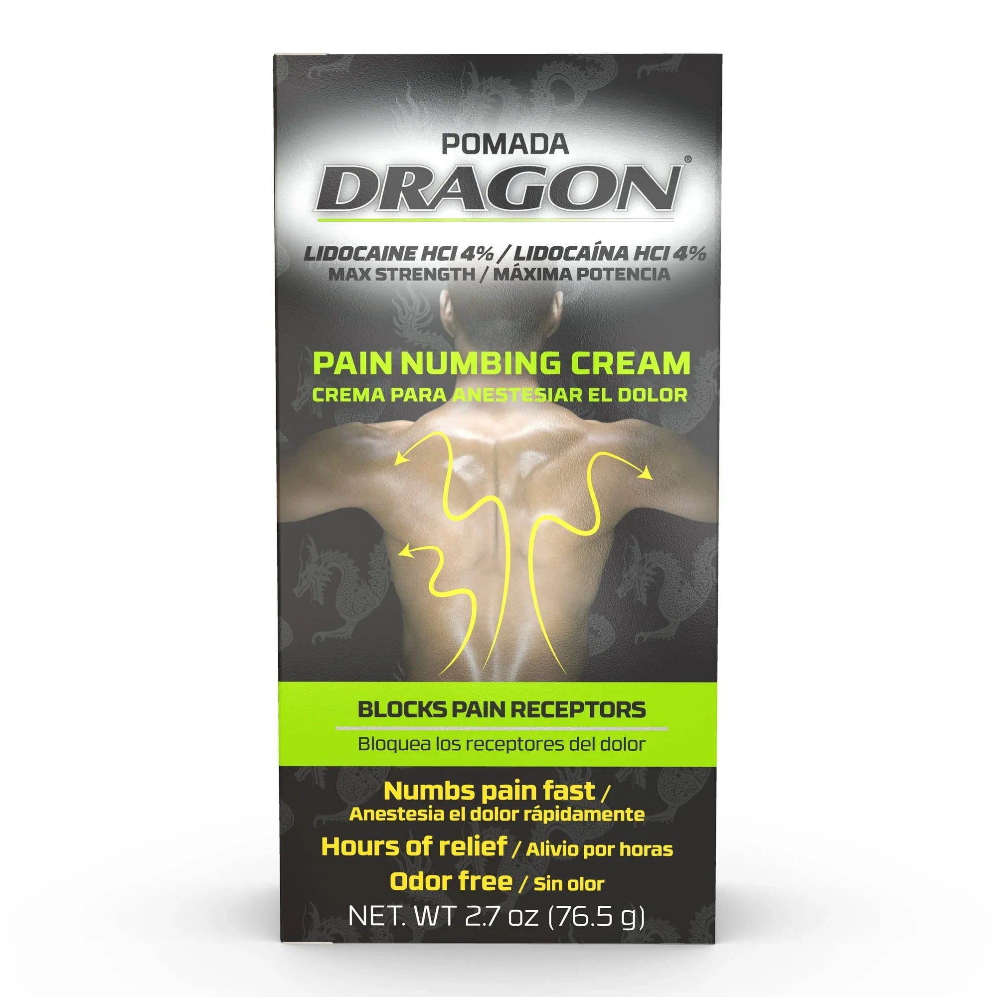 Dragon Lidocaine Pain Relief Cream 4% OTC Numbing Formula – 2 oz - Exotic Pro