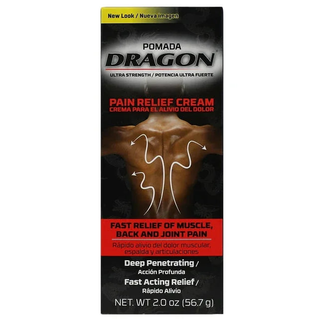 Dragon Ultra Strength Pain Relief Cream for Muscles & Joints – 2 oz - Exotic Pro