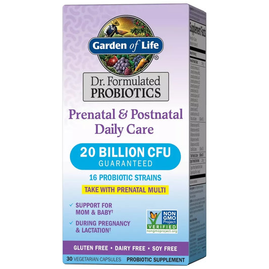 Garden of Life Dr. Formulated Prenatal & Postnatal Daily Care Probiotics - 30 Capsules