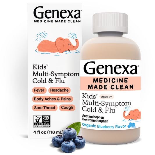 Genexa Kids' Multi-Symptom Cold & Flu Relief – Cough & Chest Congestion, 4 fl oz
