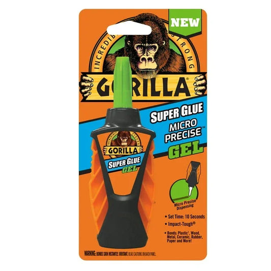 Gorilla Super Glue Micro Precise Gel 5.5g | No-Run Formula for Repairs - Exotic Pro