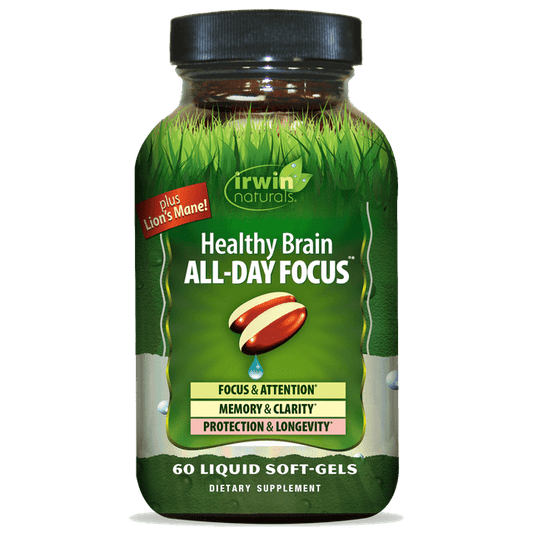 Irwin Naturals Healthy Brain All-Day Focus Supplement – 60 Softgels