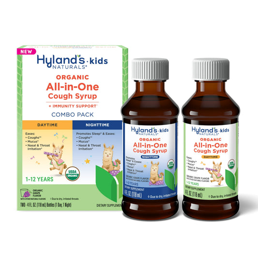 Hyland's Kids Organic All-in-One Cough Syrup – Day & Night Combo, 8 fl oz