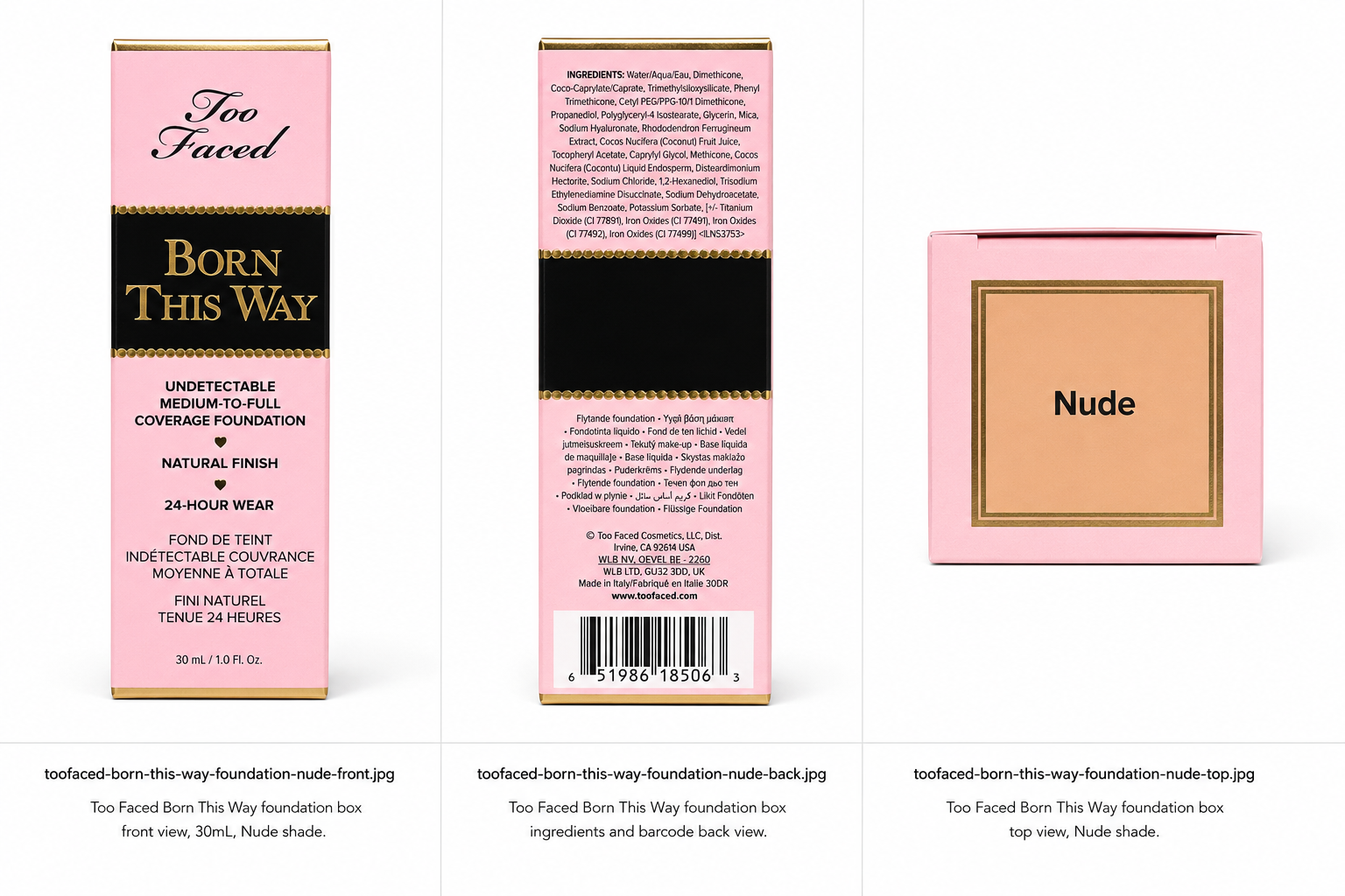 Too Faced Born This Way Undetectable Foundation – Nude 1 oz