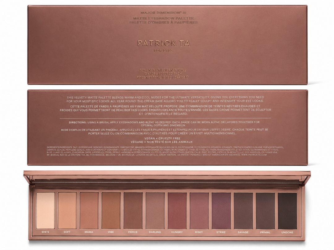 Patrick Ta Major Dimension III Matte Eyeshadow Palette
