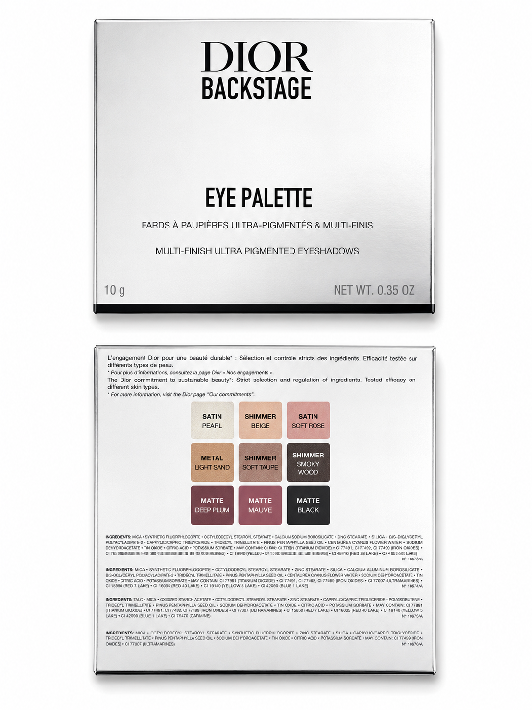 Dior Backstage Eye Palette – Brown (001 Warm Neutrals)