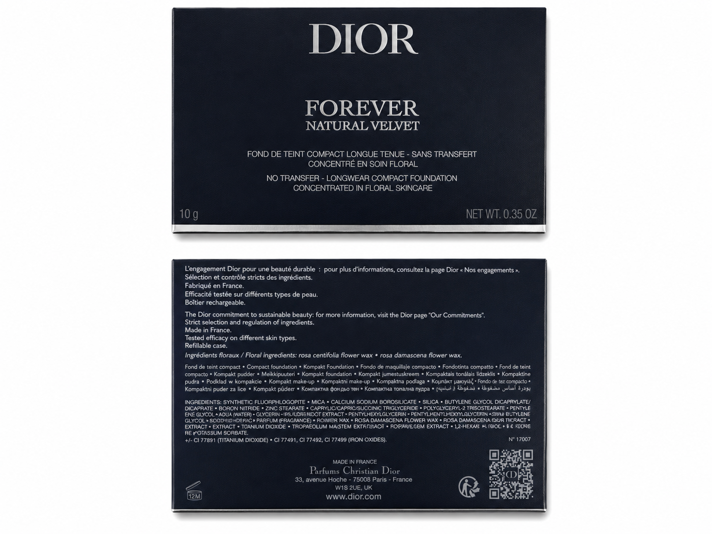 Dior Forever Natural Matte Velvet Compact Foundation – 2CR Cool Rosy