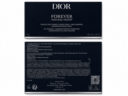 Dior Forever Natural Velvet Compact Foundation – 4N Neutral 0.35 oz