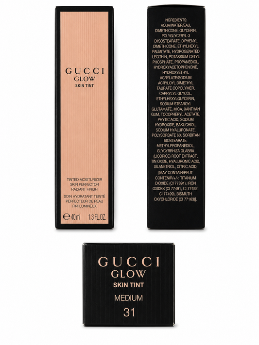 Gucci Glow Skin Tint Moisturiser – MEDIUM (31) 40ml