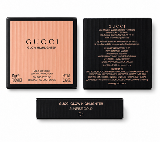 Gucci Glow Highlighter – SUNRISE Gold (01) 10g