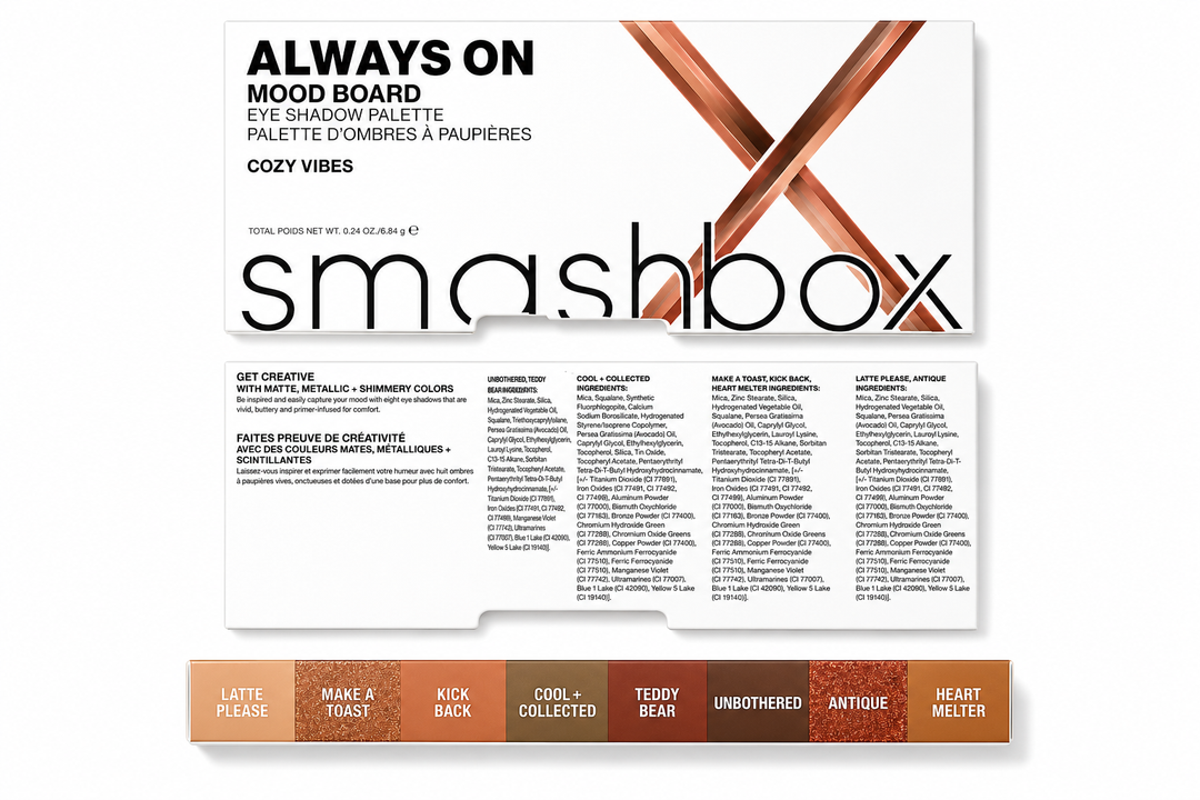 Smashbox Always On Moodboard Eyeshadow Palette Cozy Vibes | 9 Shades