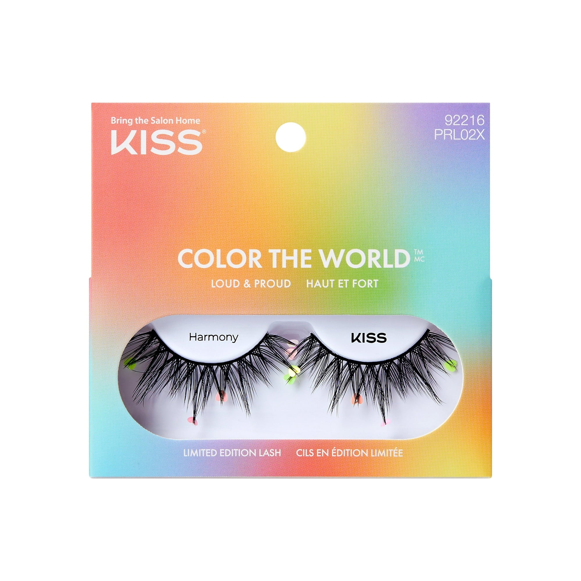 KISS Color The World False Eyelashes - Harmony 18mm | 1 Pair - Exotic Pro
