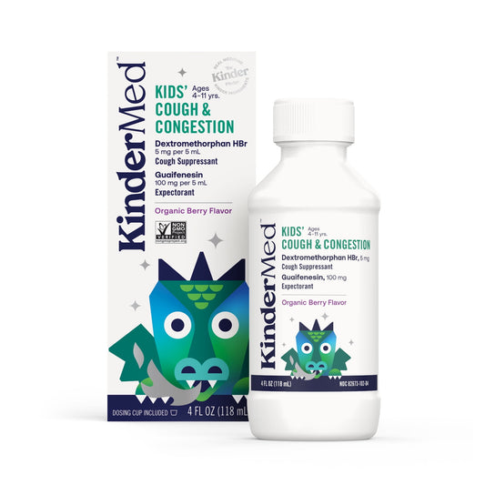 Kinderfarms KinderMed Kids' Cough & Congestion – Organic Berry Flavor, 4oz