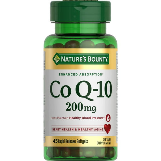 Nature’s Bounty Co Q-10 200mg Heart Health Supplement – 45 Softgels