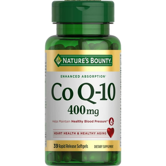 Nature’s Bounty Co Q-10 400mg Maximum Strength – 39 Softgels