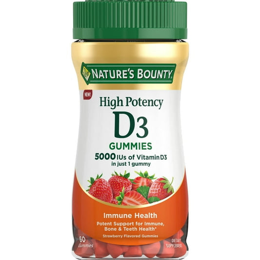 Nature's Bounty High Potency Vitamin D3 Gummies - 60 Ct