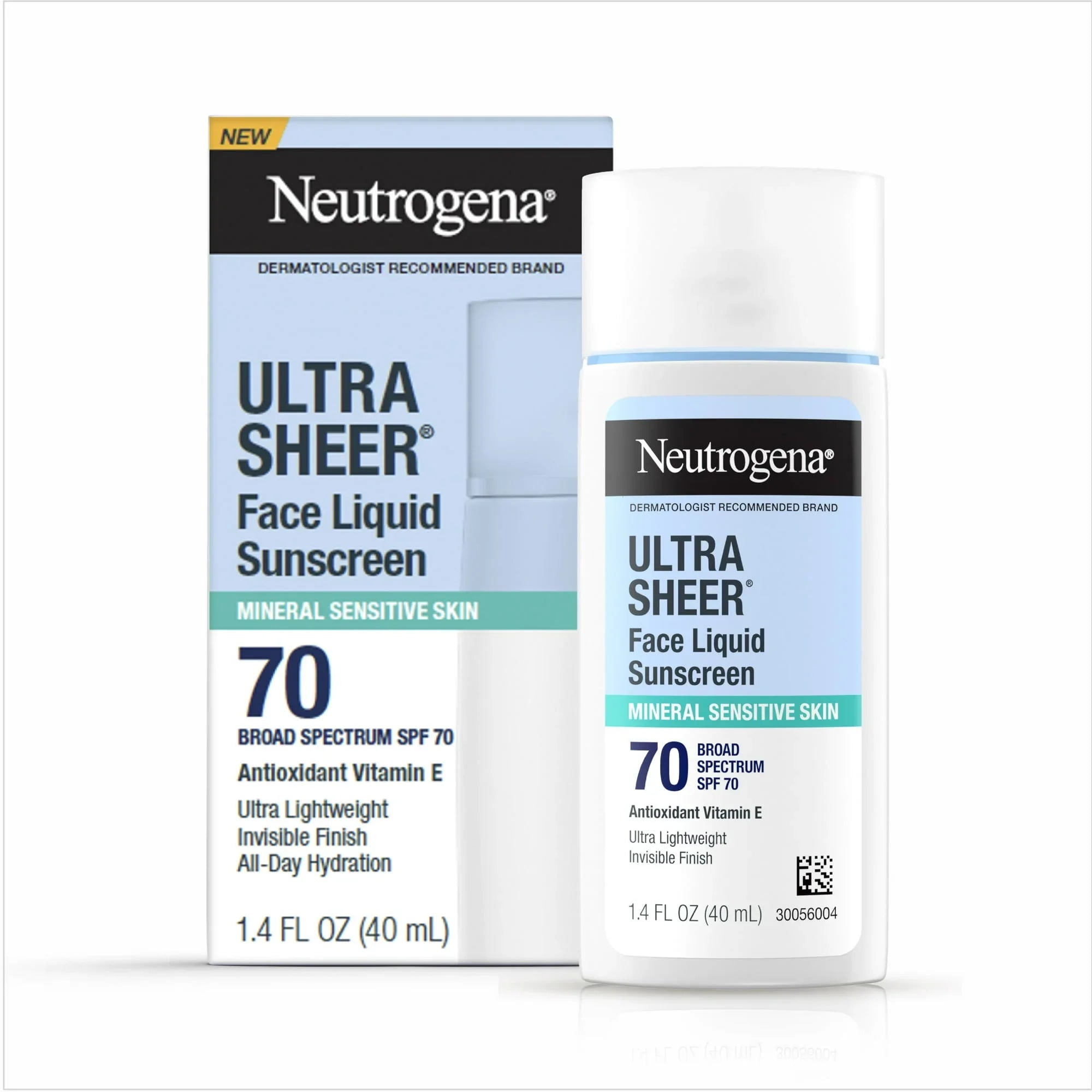 Neutrogena Ultra Sheer Face Liquid SPF 70 | Lightweight Sunscreen 1.4 fl oz - Exotic Pro