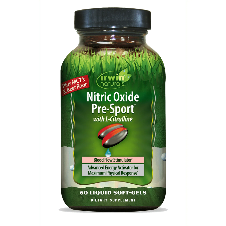 Irwin Naturals Nitric Oxide Pre-Sport Performance Booster, 60 Softgels