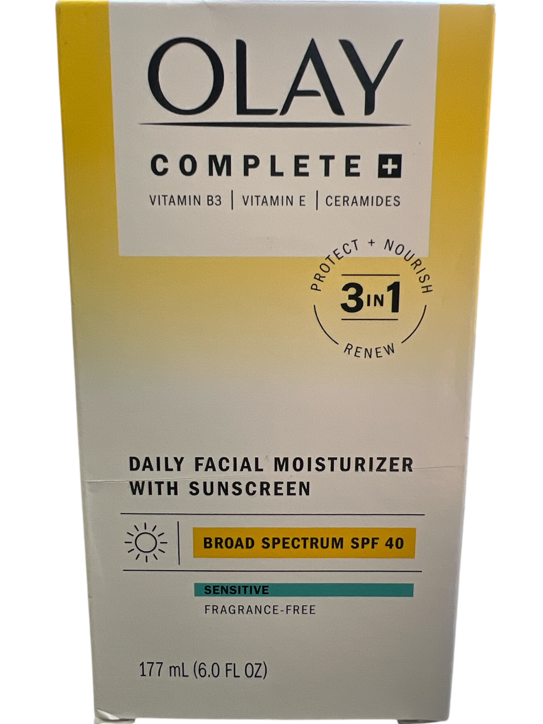 Olay Skincare Complete Plus SPF 40, Hydrating Facial Moisturizer, for Sun Protection, 6 fl oz