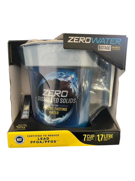 ZeroWater 7-Cup 5-Stage Ready-Pour Pitcher with Filter System