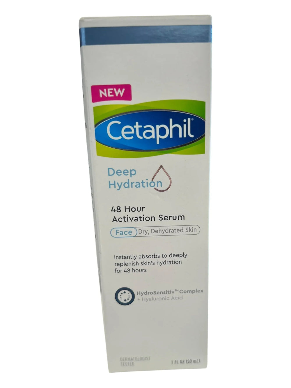 CETAPHIL Deep Hydration 48 Hour Activation Serum | 1 fl oz | 48 Hour Dry Skin Face Moisturizer for Sensitive Skin | With Hyaluronic Acid, Vitamin E & Vitamin B5 | Dermatologist Recommended - Exotic Pro