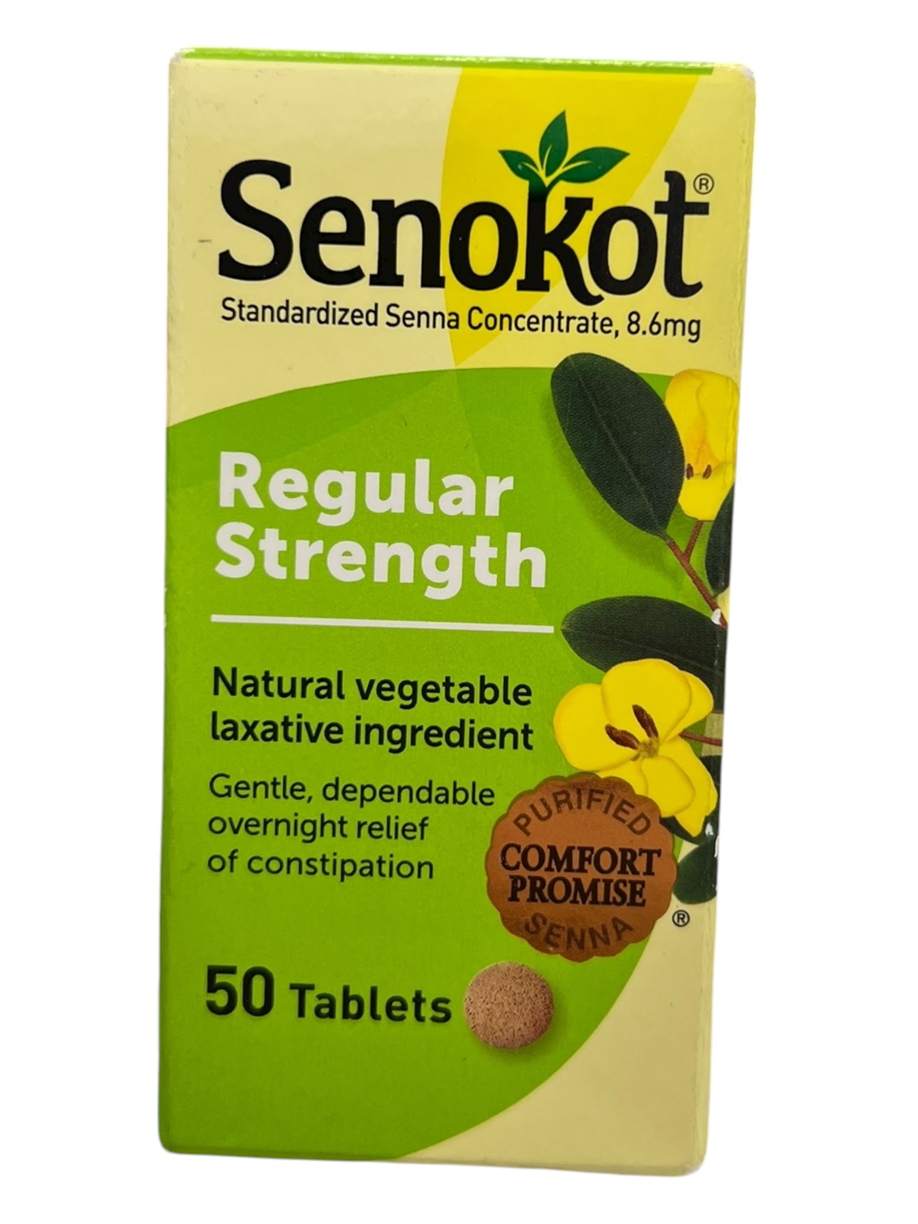 Senokot Natural Laxative – Regular Strength Tablets, 50 Count - Exotic Pro