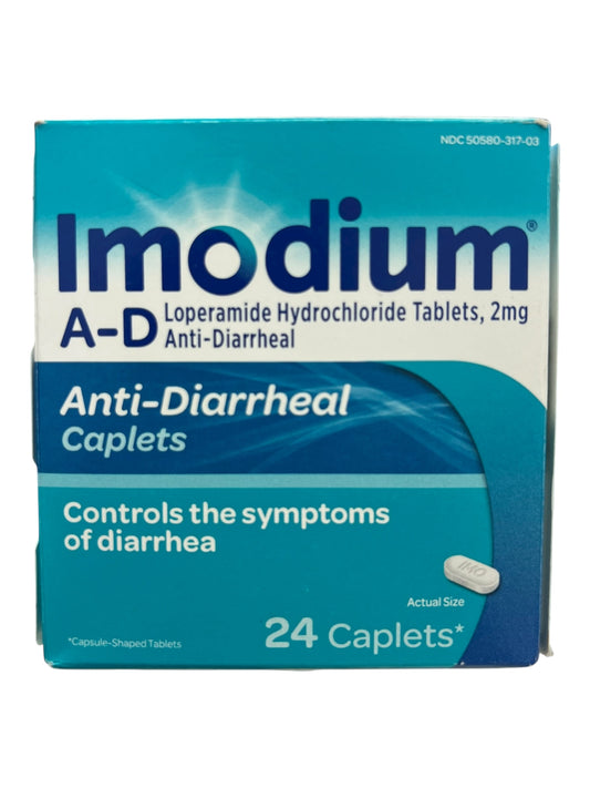 Imodium Multi-Symptom Relief Caplets, 24 Count – Digestive Support