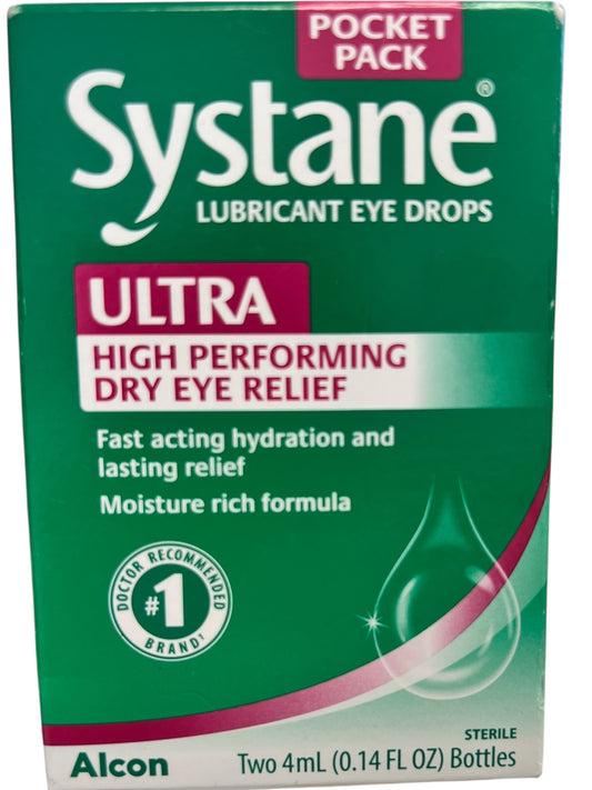 Systane Ultra Dry Eye Drops Daily Use – 2x4mL Pocket Pack