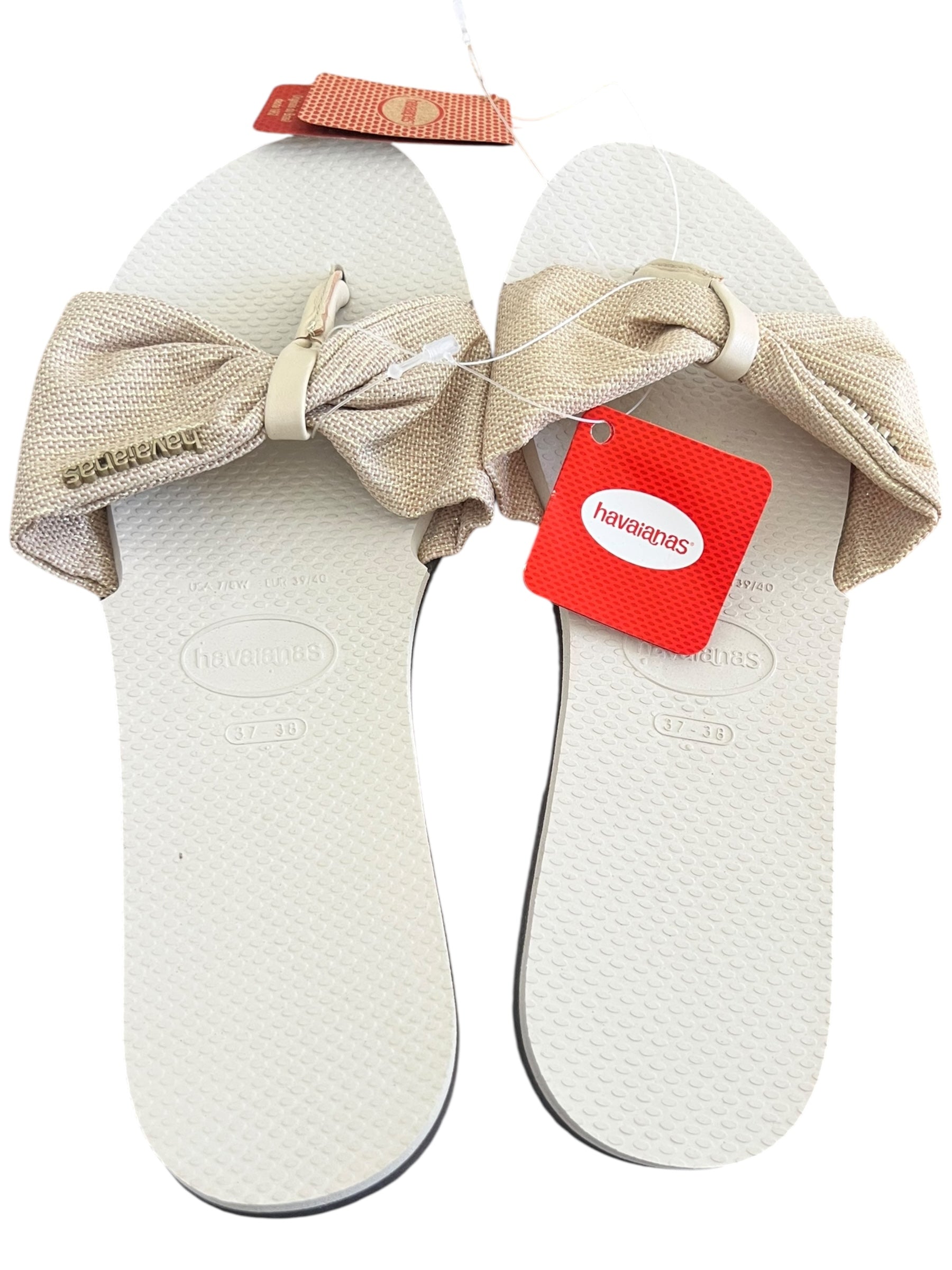 Havaianas Women's You St. Tropez Shine Flip Flops - Size (37/38, USA 7/8, EUR 39/40) - Exotic Pro