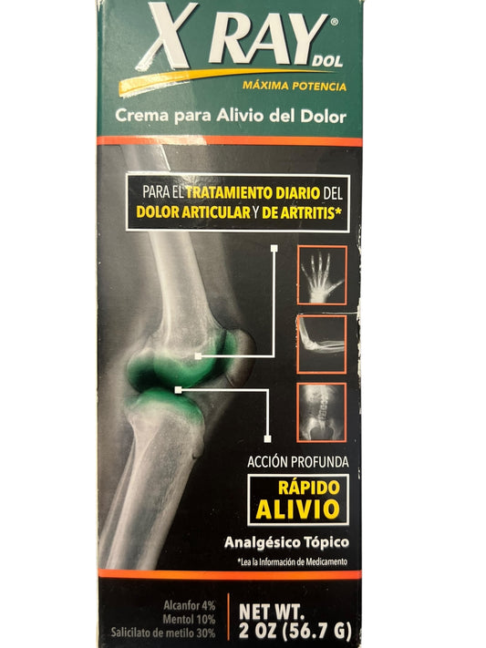 X Ray Dol Ultra Strength Pain Relief Cream for Arthritis & Muscle Pain, 2 oz